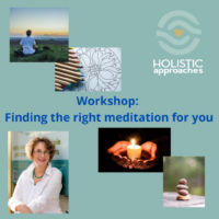 Finding the right meditation for you An experiential workshop